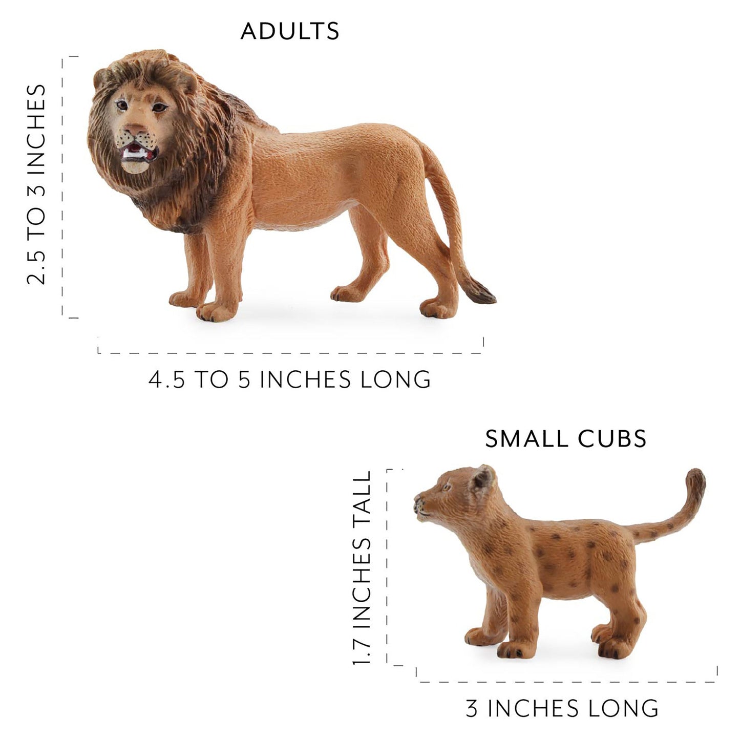 Lion Figure Family (7-Piece Set)