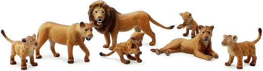 Lion Figure Family (7-Piece Set)